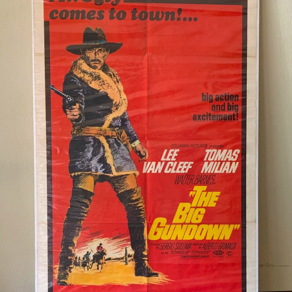 Classic Vintage 1968 "The Big Gundown" Film Poster
